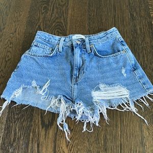 forever 21 XS used ripped jean shorts